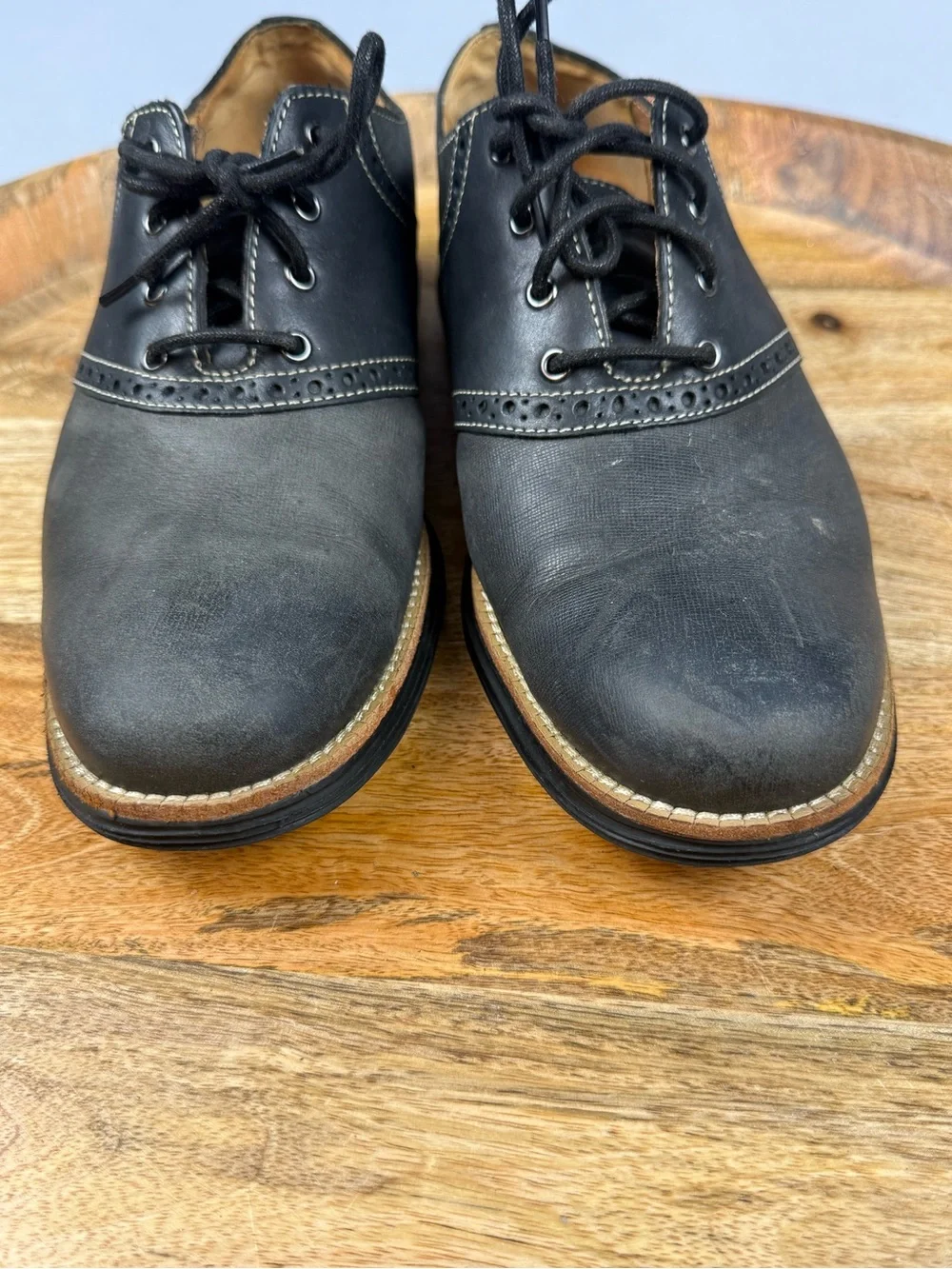 Cole Haan LunarGrand Oxford Dress Shoes Men’s 7.5 Black Leather